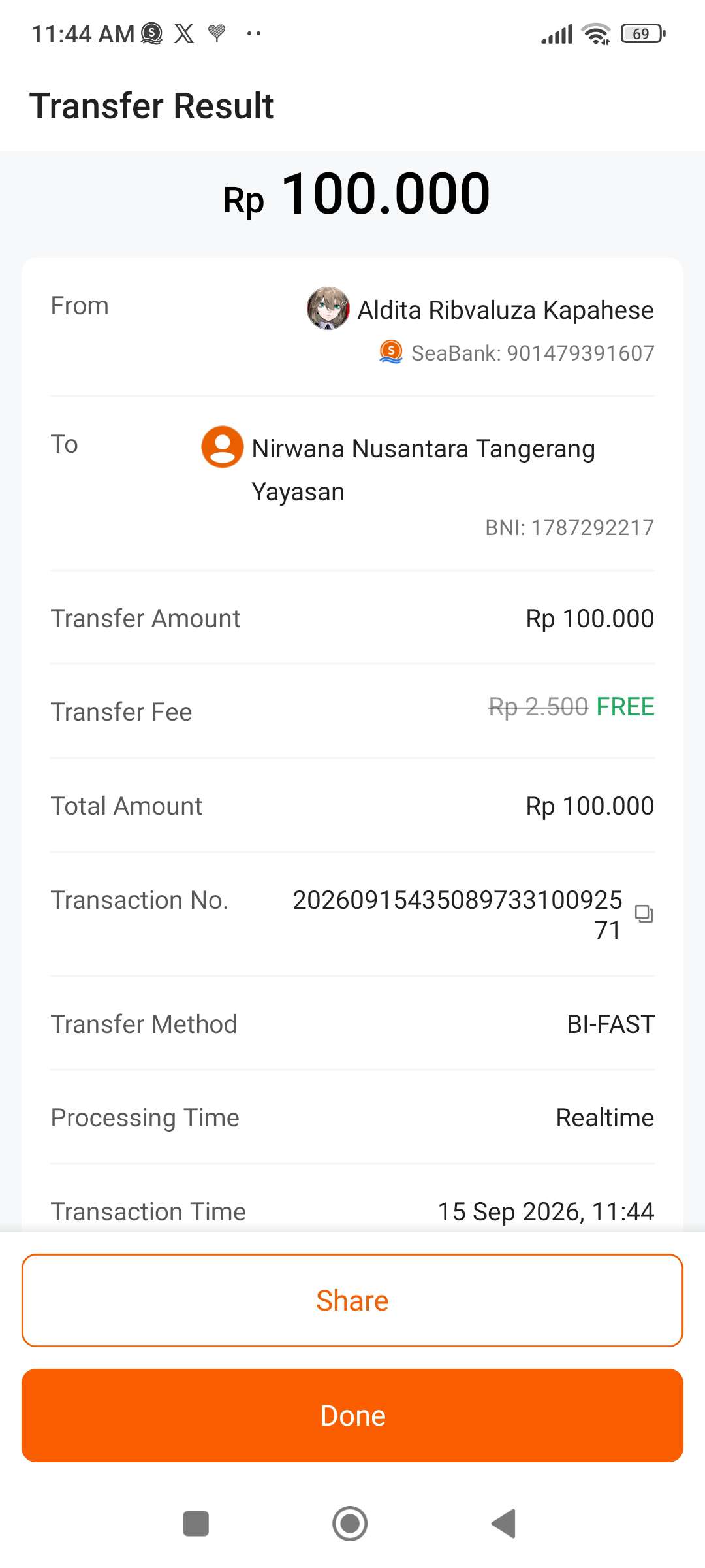 bukti pembayaran
