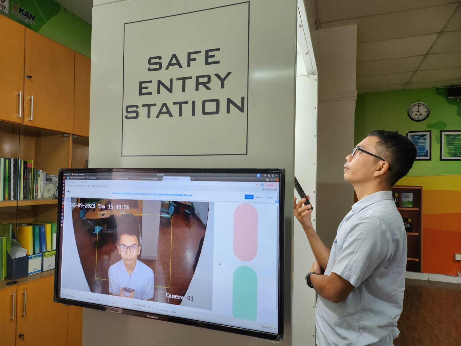 Safe Entry Stations, hasil kolaborasi antara Mahasiswa Bisnis Digital dengan Predictmedix.