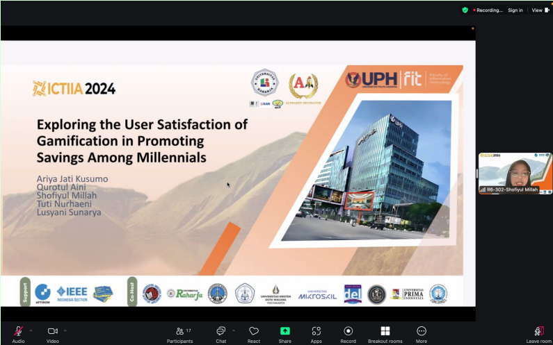 Keterlibatan Mahasiswa Bisnis Digital, Shofiyul Millah, dalam 2024 2nd International Conference on Technology Innovation and Its Applications (ICTIIA).