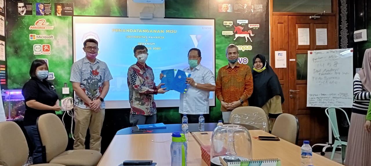 MoU Antara Vexanium dan Universitas Raharja.