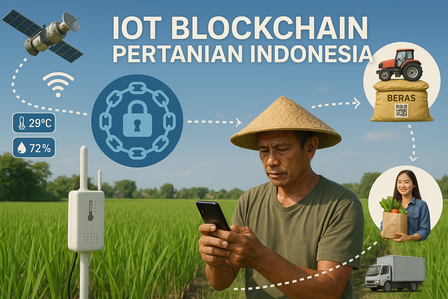 Integrasi IoT Blockchain pada Sektor Pertanian Indonesia