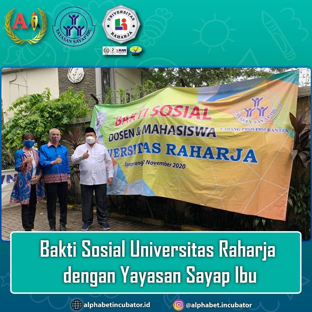 Pengabdian Kepda Masyarakat Universitas Raharja dengan Yayasan Sayap Ibu