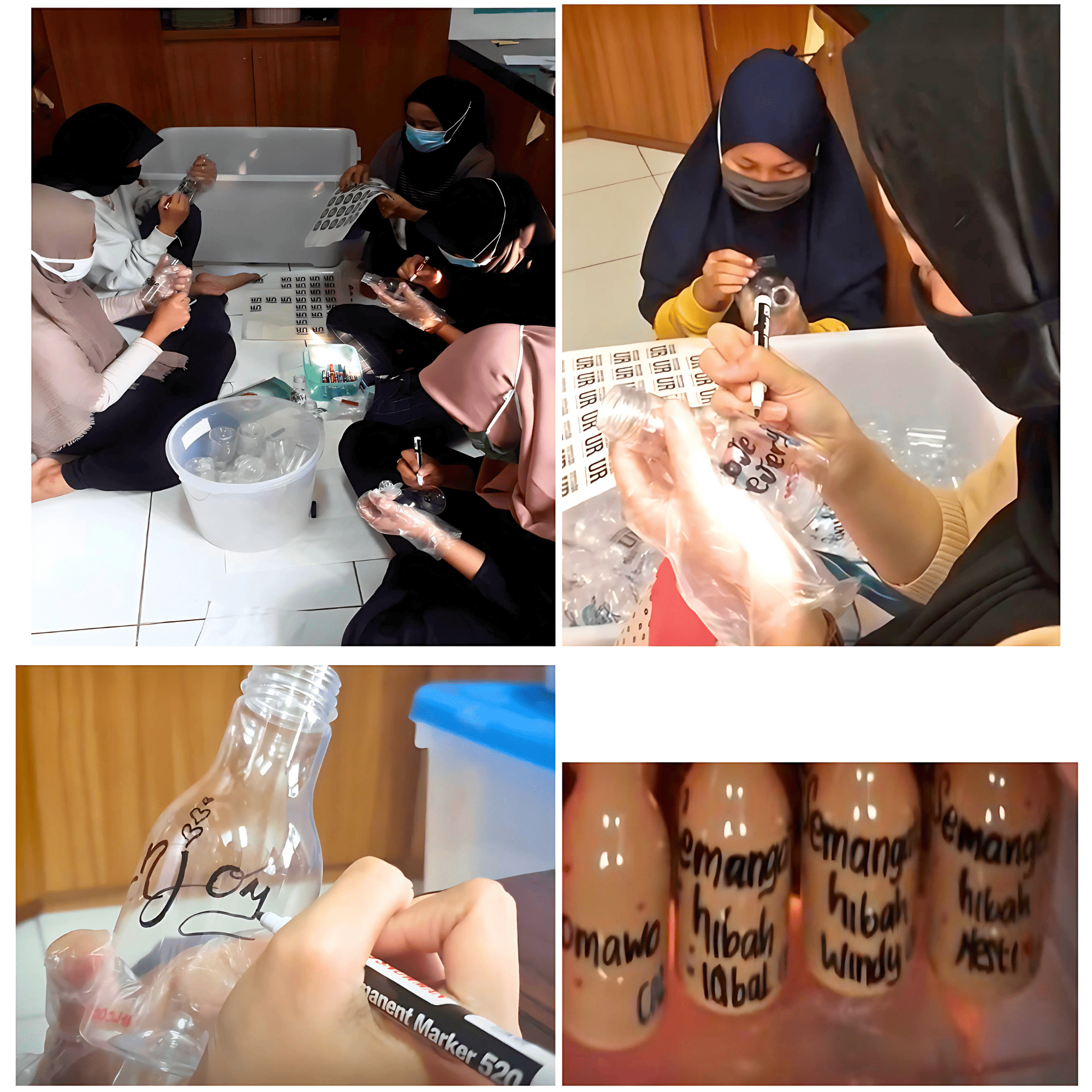 Kegiatan SAI saat sedang menulis kemasan